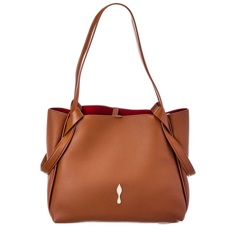 Christian Louboutin Bettina Small Leather Tote, Brown